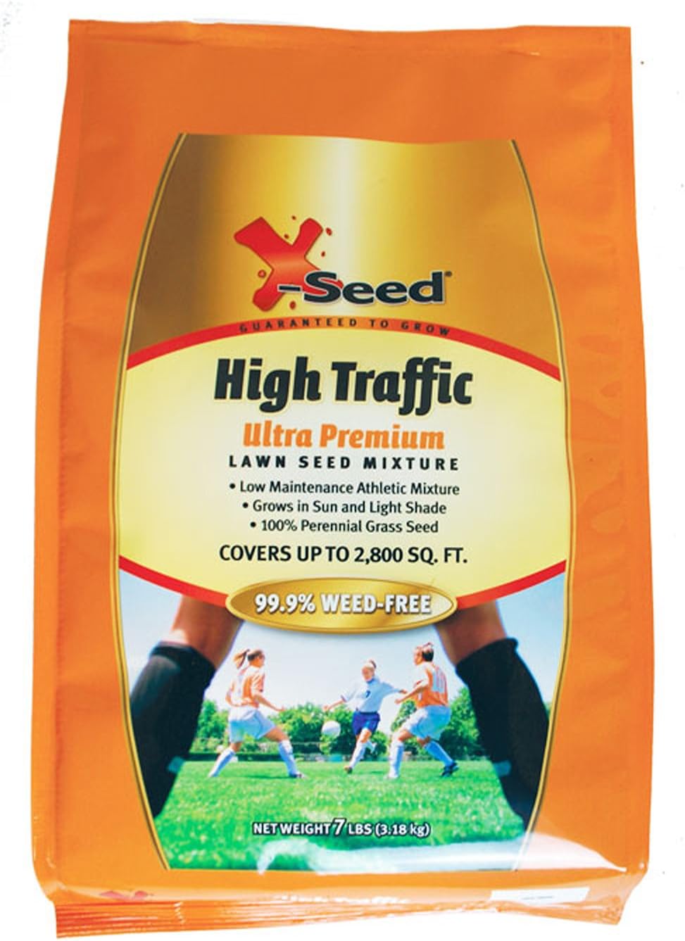 X-Seed Ultra Premium High Traffic Lawn Seed Mixture, 7-Pound