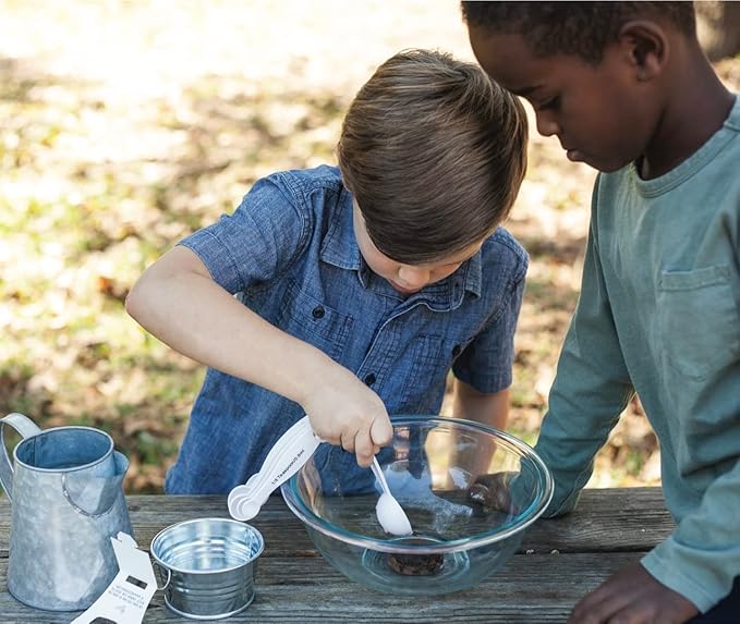 BUZZY Seeds Mini Basin Sensitive Plant Grow Kit, Interactive Leaves Move When Touched, Flower Starter Kit for Kids and Adults | Indoor Gardening Gift, DIY Home Project