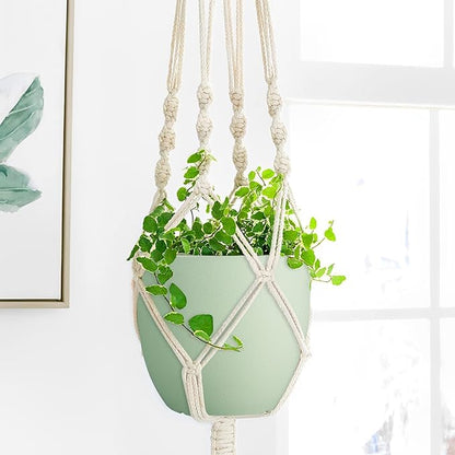 Plant Pots 8 Inch Set of 4, Flower Pots with Multi Mesh Drainage Holes, Planters for Indoor Outdoor Garden Plants and Flowers（Green）