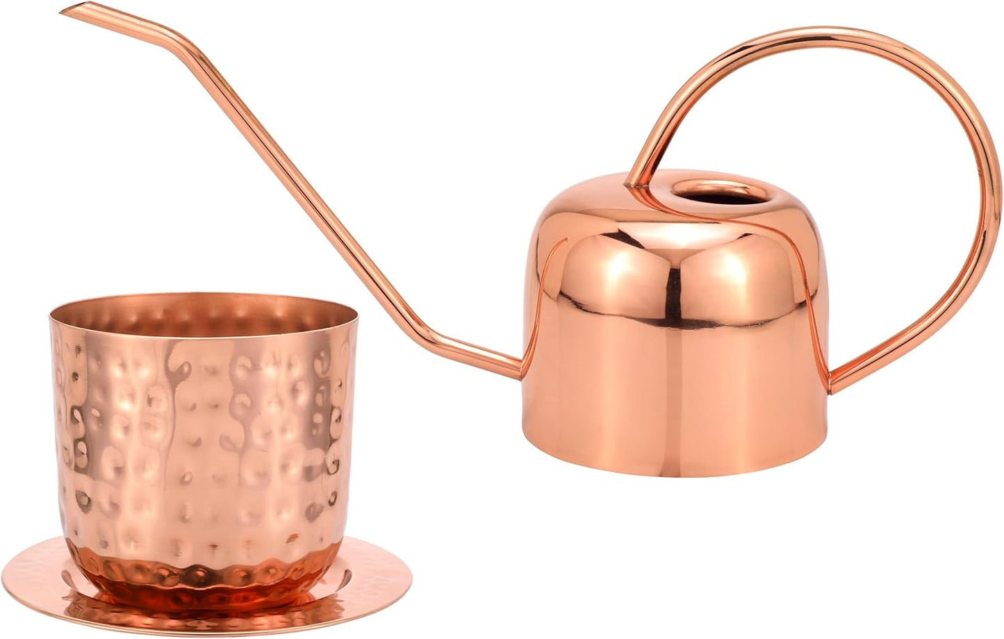 Glytterati - Indoor Watering Can and Planter with Plate.