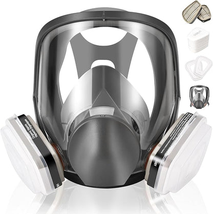 Gas Mask for Painting, Woodworking, Construction, Sanding, Spraying, Chemicals, DIY and More