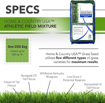 Athletic Field Grass Seed Lawn Seed (25 lb)
