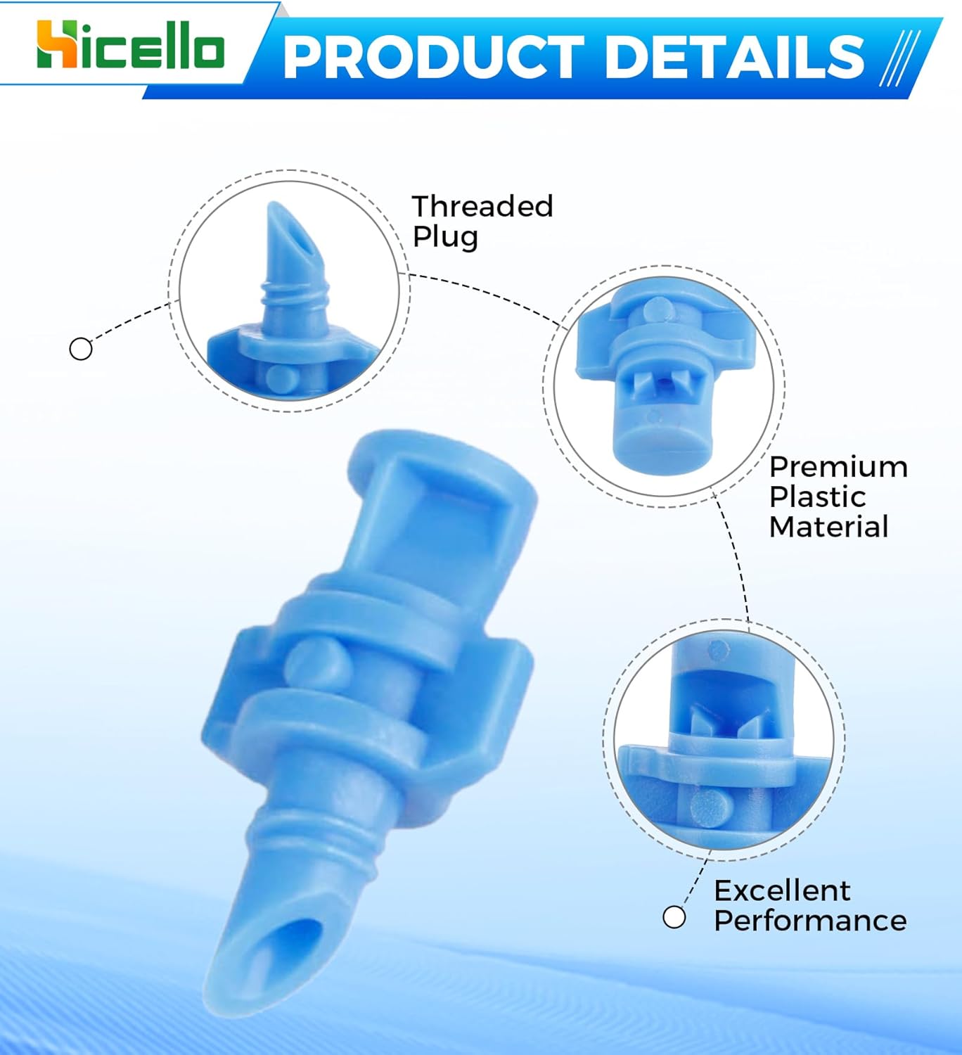 250PCS 90 Degree Misting Nozzle Irrigation, Sprinklers Sprayer for Garden Irrigation System, Micro Sprayer Refraction Automizing Drippers