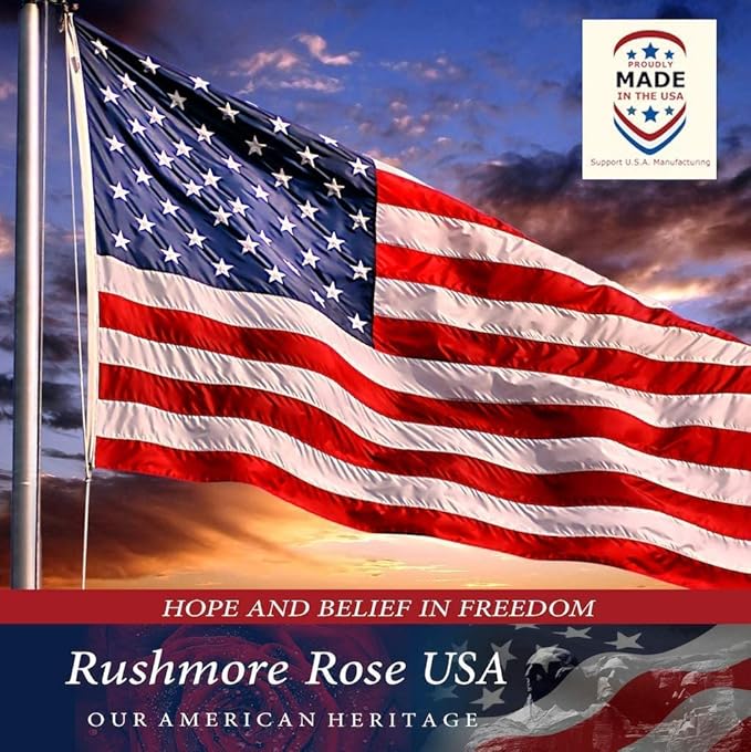 Large American Flag for Outside 10x15 | American Flag 100% Made in USA -US Flag Heavy Duty Outdoor with Embroidered Stars and Sewn Stripes Outdoor Flag for High Wind - FMAA Certified