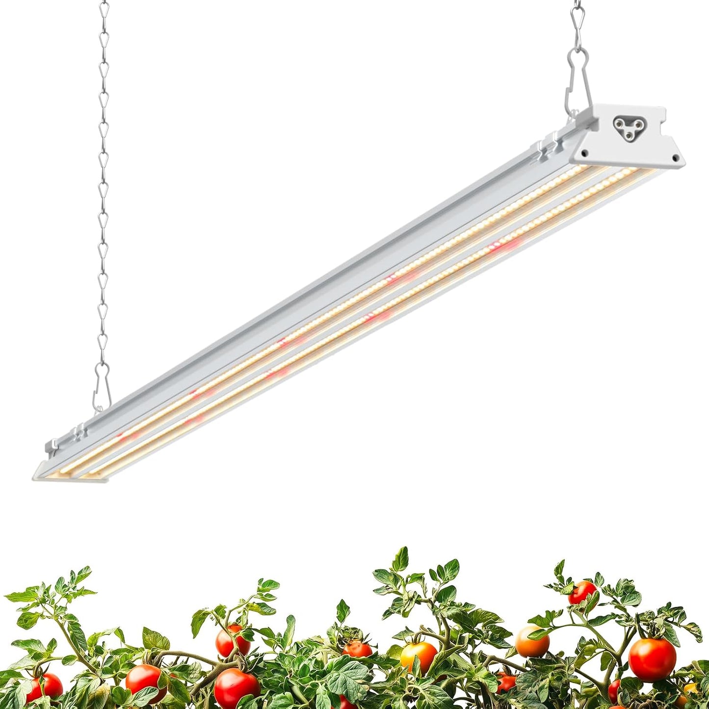 Barrina TX-S60 4FT Grow Light, 60W(420W Equivalent), Full Spectrum with 660nm Red LEDs, High PPFD, Linkable, Hanging Grow Lights with On/Off Switch for Indoor Plants, Greenhouse, Seeding, Veg, 1 Pack