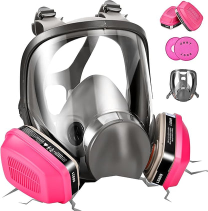 Gas Mask for Painting, Woodworking, Construction, Sanding, Spraying, Chemicals, DIY and More