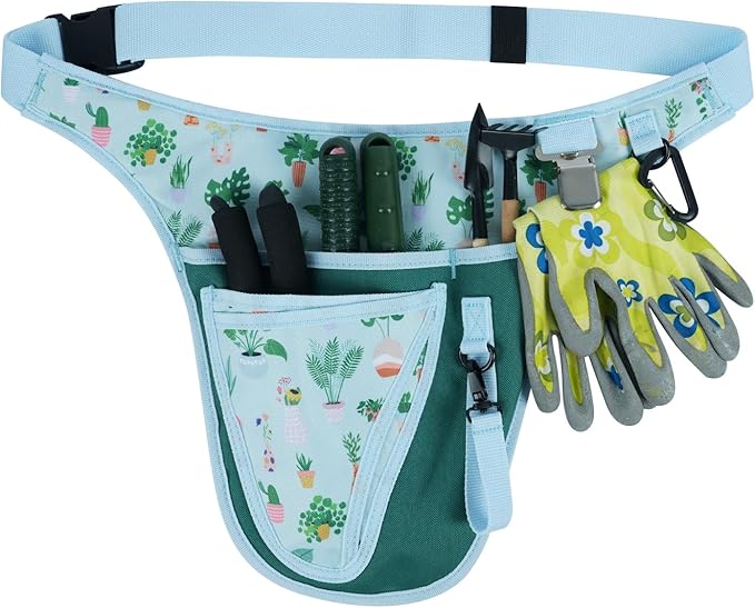 KUNN Garden Tool Pouch Apron with Pockets for Gardening,Florists,Carpenter,Construction