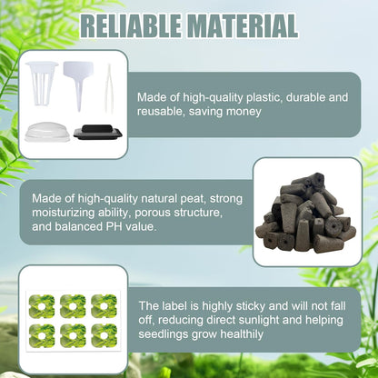 115Pcs Hydroponic Pods Supplies for IDOO, QYO, LYKO, Hydroponics Garden Accessories, Grow Anything Kit, 36 Grow Sponges 12 Baskets 12 Domes 36 Pod Labels 12 Spacers 6 Plant Labels 1 Tweezer(Square)