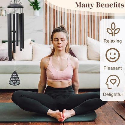 Gifts for Mom 35'' Moms Wind Chimes Christmas Best Gift for Mom Mother Birthday Gift from Daughter Son Love Reminder Gifts Windchimes Outside for Birthday Mother's Day Thanksgiving