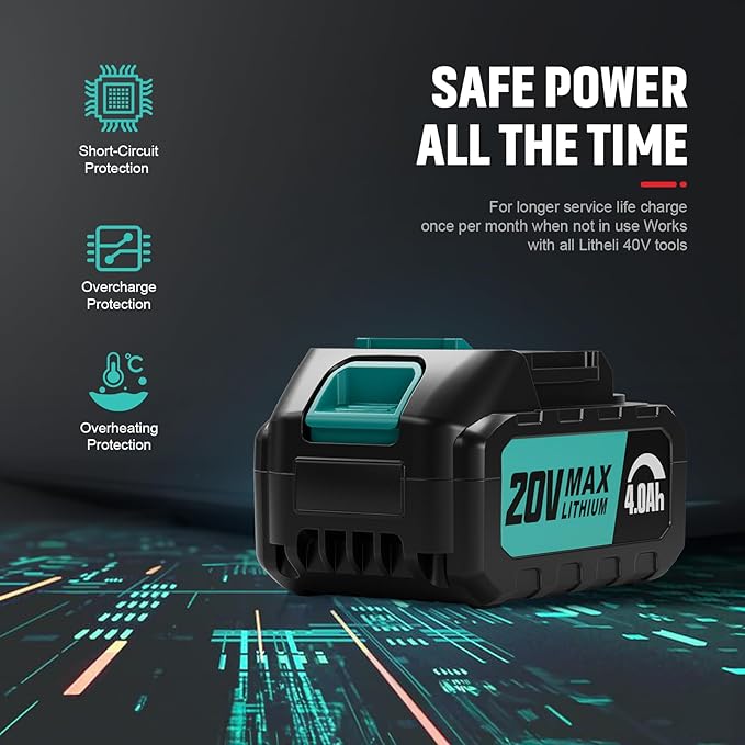 20V Brushles Cordless Chainsaw 12-Inch Lightweight Battery Powered Chainsaw Compact Pruning Electric Chainsaw 4.0AH Lithium-ion 2 Kit-Batteries for Wood Cutting,Garden Tree,Branch Pruning