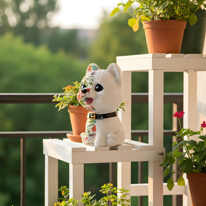 Outdoor Statues for Garden-Dog Outside Decor Clearance for Yard Art Lawn Ornaments Porch Patio Balcony Home House - Birthday Gifts for Grandma Mom Women (Pomeranian)