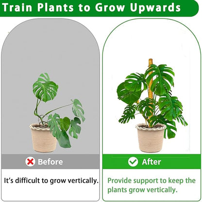 Moss Pole, 4Pack 21 Inch Plant Support Stakes for Indoor Plants, Monstera Plant Support Stakes, 69 Inch Tall Coir Plant Pole Sticks for Potted Plants, Pothos, Philodendron, Climbing Plants Accessories