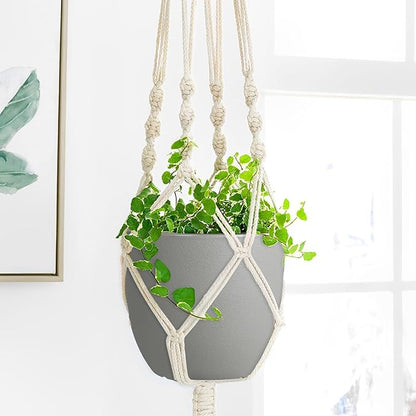 Plant Pots 8 Inch Set of 4, Flower Pots with Multi Mesh Drainage Holes, Planters for Indoor Outdoor Garden Plants and Flowers (Multicolor)