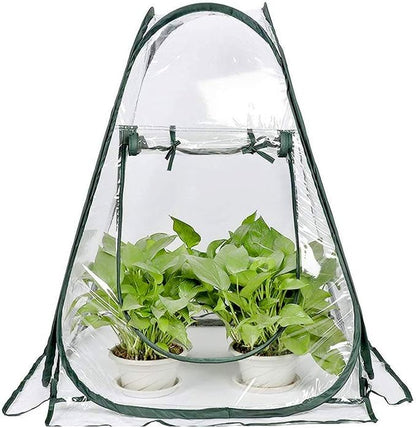 porayhut Pop Up Greenhouse Cover Flower House Mini Gardening Plant Flower Sunshine Room Room,Backyard PVC Greenhouse Cover for Cold Frost Protector Gardening Plants