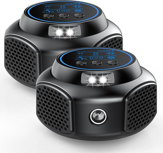 2 Pack Ultrasonic Pest Repellent Plug in, Indoor Pest Rodent Control for Mouse Mice Rat Squirrel Bat Roach Spider Ant Bug, Electronic Repelling Device Mouse Traps