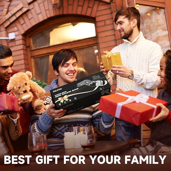 Mini Chainsaw Cordless, 6 Inch Electric Chain Saw Small Chainsaw Battery Powered, Yard Tools Garden Gifts for Men Dad Husband, Hand Saw for Branches Wood Cutting Pruning (Green)