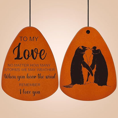 Gifts for Him Her Boyfriend Girlfriend, to My Love 32'' Wind Chimes Gift for Home Decor, Wedding Anniversary Birthday Gifts for Women Men, Romantic I Love You Gift for Couples Wife Husband Christmas