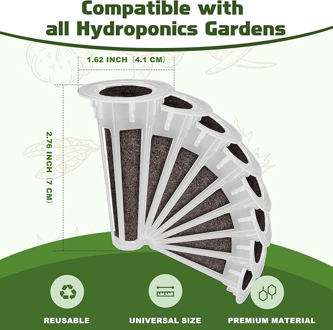 Lettuce Seed Pods for All Hydroponics Growing System, 8 Pods with 600+ Seeds of Romaine/Butter Head/Red&Green Leaf/Black Seeded Simpson/Red Sail and Marvel of 4 Seasons