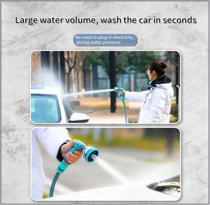 High Pressure Hose Nozzle - 10 adjustable spray modes, thumb control valve, durable zinc alloy, perfect for gardening, car washing and pet showering