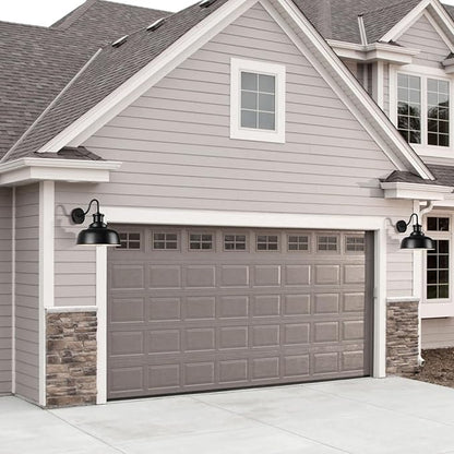 Solar Barn Lights for Outside, Gooseneck Outdoor Wall Lights Solar Powered, Farmhouse Exterior Wall Sconces, Industrial Exterior Lighting Fixture, Rustic Lantern for Garage, Barn, Shed,RZSR007-2