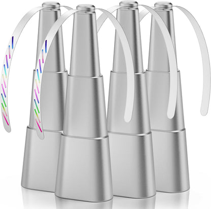 Grete Gotye Portable Battery Powered Food Fans for Tables Up to 15 Hours Working Time, Indoor Outdoor Mute Food Fan with Hook, Tabletop Fan for Home Restaurant Party Picnic Patio (4 Pack Silver)