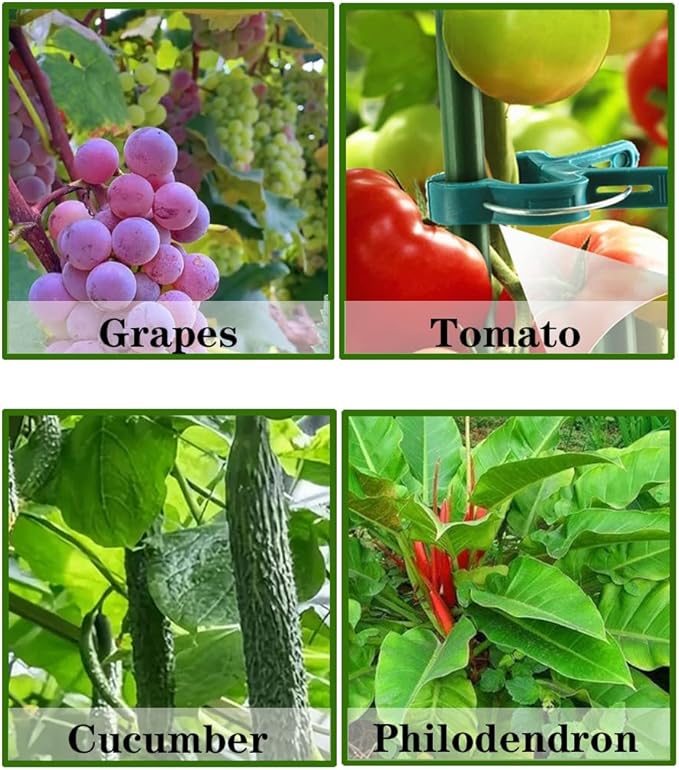 Monstera Plant Support Stakes, 8 Pack Stackable Garden Trellis Climbing Plant Support Structures with Extension Poles for Indoor Outdoor Potted (39.4''- 8 Pack)