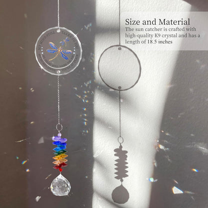 Memorial Suncatcher - Sympathy Gift for Loss of Loved One - Crystal Rainbow Maker - Bereavement Keepsake - Hanging Crystal Decor - Loss of Family Friend Pet - Suncatcher Ornament