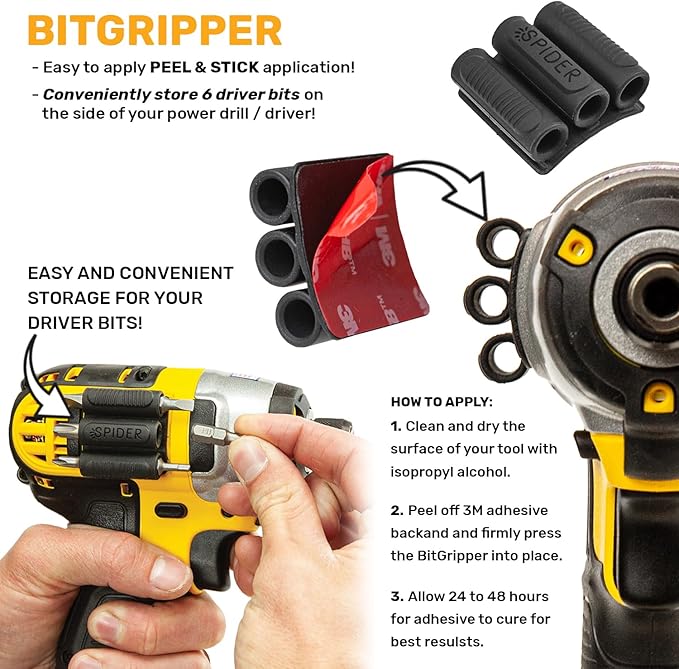 Spider Tool Holster - Improve The Way You Carry Your Power Drill, Driver, Multitool, Pneumatic, Multi-Tool and More on Your Belt - Compatible With All Major Tool Brands