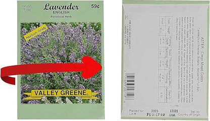 Set of 1000 Flower Seed Packets - Flower Seeds in Bulk - 15 or More Varieties Available - Great for Creating Colorful Gardens (1000)