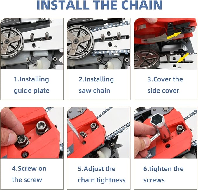 18 Inch Chainsaw Bar and M72 Chain Combo Fit Husqvarna, .325" Pitch .050" Gauge 72 Drive Links Replacement Chains Fit Husqvarna 435, 440, 545, 345, 350, 51, 55 RANCHER, 550XP (3 Chains+ 1 Bar)