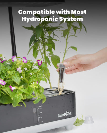 RAINPOINT 69pcs Hydroponic Seed Pod Kit - Growing System Accessories Compatible with All Brands, Grow Anything Kit with 16 Grow Sponges, 16 Grow Baskets, 20 Pod Labels, 16 Domes for Indoor Gardening