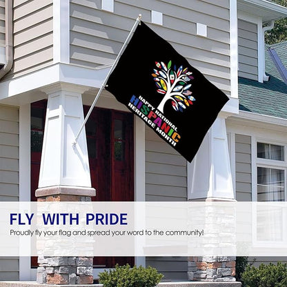 Hispanic Heritage Month Decorations Latin American Flag 3 x 5 ft Outdoor Yard Hispanic Heritage Month Banner Spanish Classroom Decorations Poster