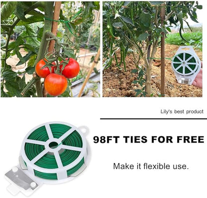 HOPELF 50 Pack 2ft Bamboo Plant Stakes for Wood Garden Sticks，Wooden Plant Supports，Bamboos，Bamboo Trellis，Crafts, More Size Choices 8"/12"/16"//2'/3'/4'/5'/6'