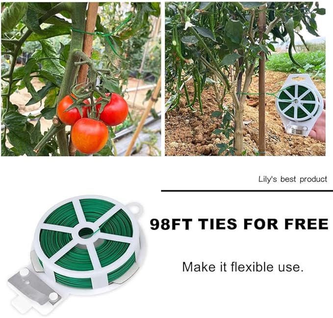 HOPELF 50 Pack 3ft Bamboo Plant Stakes for Wood Garden Sticks，Wooden Plant Supports，Bamboos，Trellis，Crafts, More Size Choices 8"/12"/16"//2'/3'/4'/5'/6'