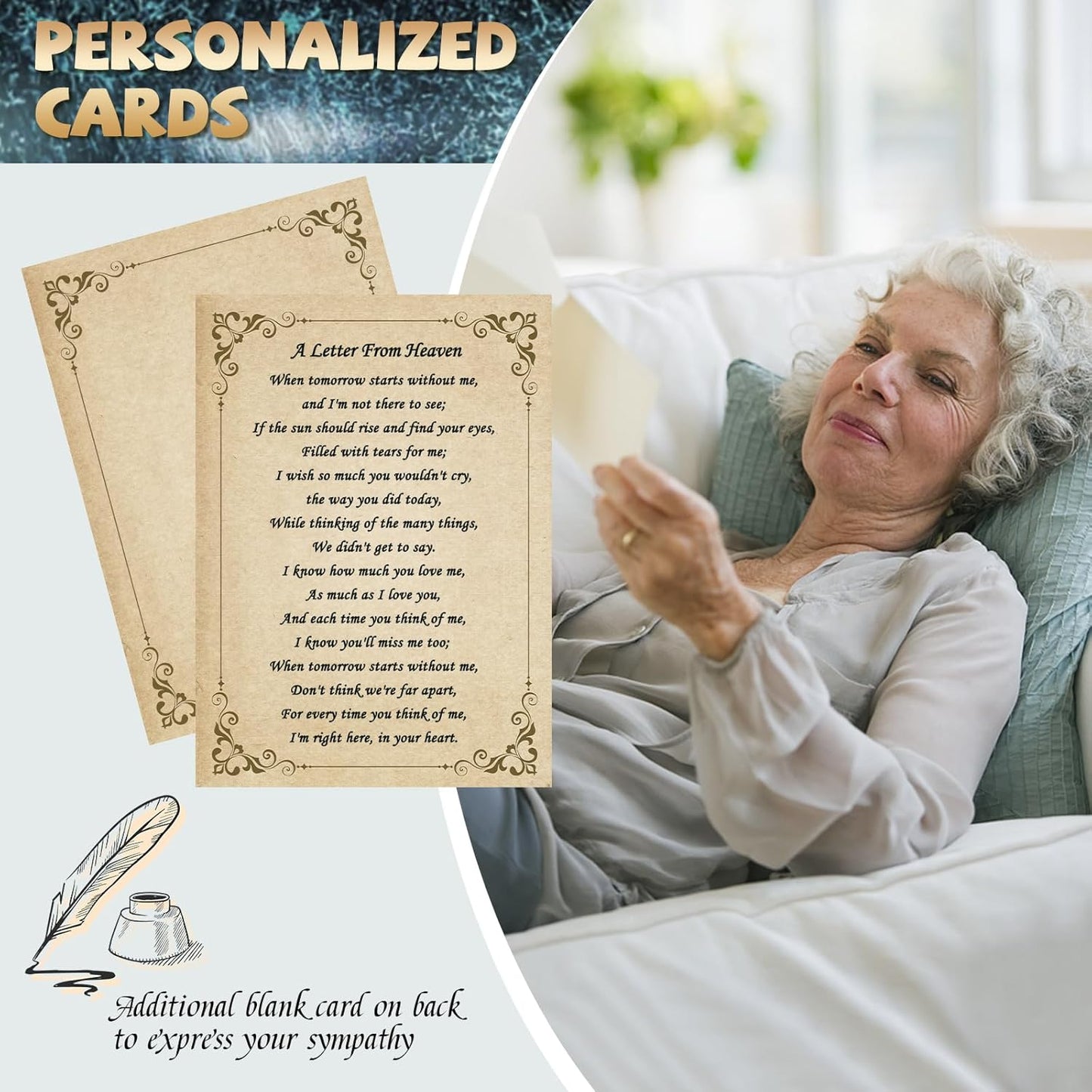 Sympathy Wind Chimes for Outside Deep Tone, Memorial for Loss of Loved One Prime, Bereavement Condolence Remembrance Funeral Gifts for Grieving Friends Loss of Mother Father