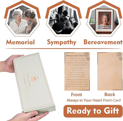 Memorial Sympathy Wind Chimes for Loss of Loved One, Bereavement Gift in Memory, 32" Black