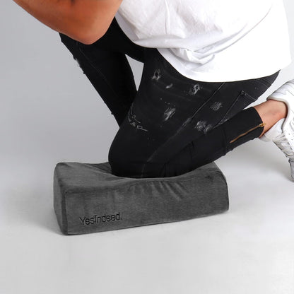 Kneeling Pad Comfort Memory Foam - Extra Thick Knee Cushion Floor Sitting for Work, Mechanics, Construction, Gardening, Yoga, Bath Kneeler for Baby Bath -Provide Support for Knees & Elevation (Gray)