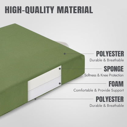 Large Knee Mat-Gardening Kneeler Pad-Thick Garden Sitting or Kneeling Pad Cushion-Construction Knees Support Board of Working,Repairing-Floor Knees Mat for Prayer,Fitness,Yoga,Gym & Pilates-Green