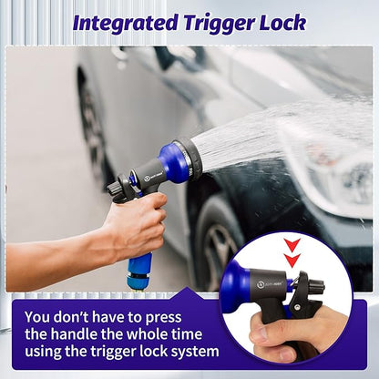 AUTOMAN Garden Hose Nozzle, Water Sprayer Nozzle with 7 Adjustable Watering Patterns,Slip Resistant Nozzle for Plants,Lawn,Washing Cars,Window Cleaning,Showering Pets & Outdoor Fun.