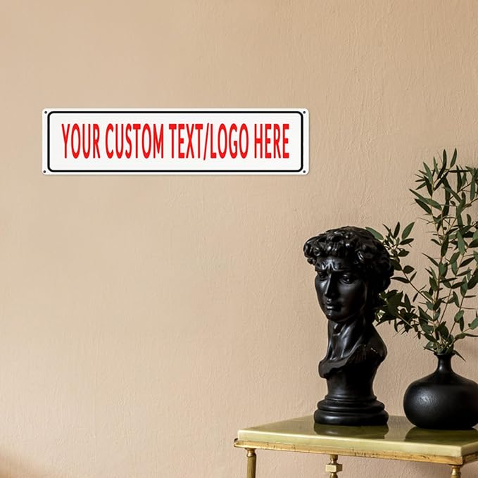 Custom Sign Personalized Custom Metal Sign, Customize For Office, Business, Workplace, Office, Home, Delivery Signs 4x16