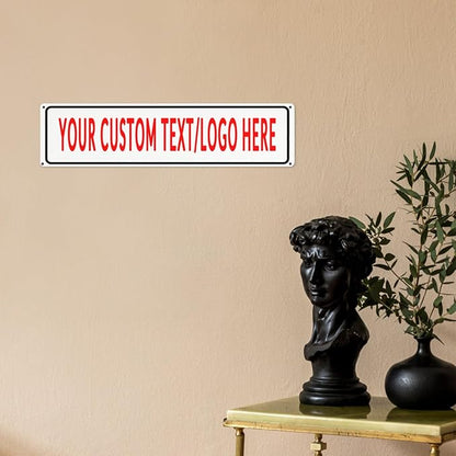 Custom Sign Personalized Custom Metal Sign, Customize For Office, Business, Workplace, Office, Home, Delivery Signs 4x16