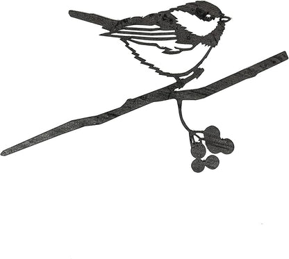 METALBIRD - Chickadee - Outdoor Tree Ornaments in Corten Steel - Metal Art Proudly Made in America