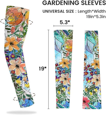 Gardening Sleeves Farm Sun Protection Arm Cooling Sleeves Thorn Proof Garden for Women Men with Thumb Hole