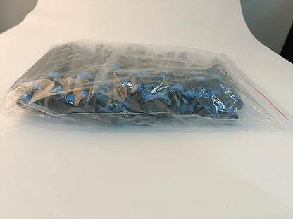 Kalolary 100PCS Irrigation Drippers Drip Emitters, Micro Spray Adjustable 360 Degree Full Circle Pattern Water Flow Bubbler Sprinkler Fits 1/4 (4-6mm) Irrigation Tubing for Garden Irrigation(Blue)