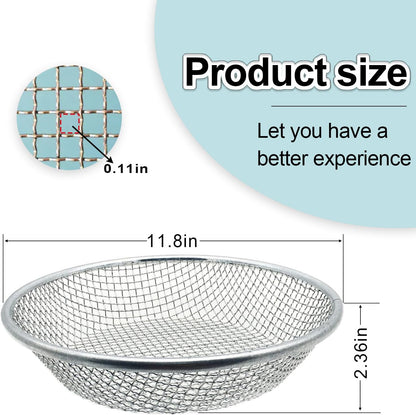 1/8 Inch Soil Sifter for Gardening, Rock Sifter for 5gallon,Compost Sifter Dirt Sifter,Captures Dirt Rocks Sawdust