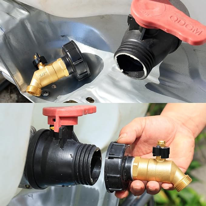 UNWAVER Garden Hose Full Flow Faucets Heavy Brass Bibb 3/4" Male NPT inlet Connection with 3/4" Male GHT water hose outlet (Butterfly Handle 1PCS)