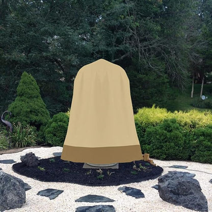 Outdoor Water Proof Large Fountain Cover Waterproof Heavy Duty Cover for Winter Outdoor Garden Fountain Statue 52 Inch Diameter, 68 Inch Tall