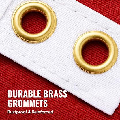 American Flags for Outside - 6x10 USA Flag With Embroidered Stars & Sewn Stripes – Heavy Duty UV Treated Polyester (Tougher Than Nylon), 70% More Fade Resistant