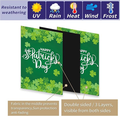 Seasonal Garden Flag Set of 12 Double Sided 12 x 18 Inch Yard Flag, Small Garden Flags for Outside, Christmas Flag, Halloween, Fall Winter Outdoor Flag, Holiday Garden Decorations for All Seasons