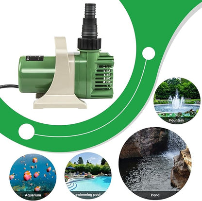 Prostormer 1/3HP Submersible Pond Pump, 3300GPH High Flow Water Pump with 16ft Lift Height, Garden Pumps, for Ponds, Fountains, Waterfalls, Hydroponics, Fish Tanks, Indoor & Outdoor Use